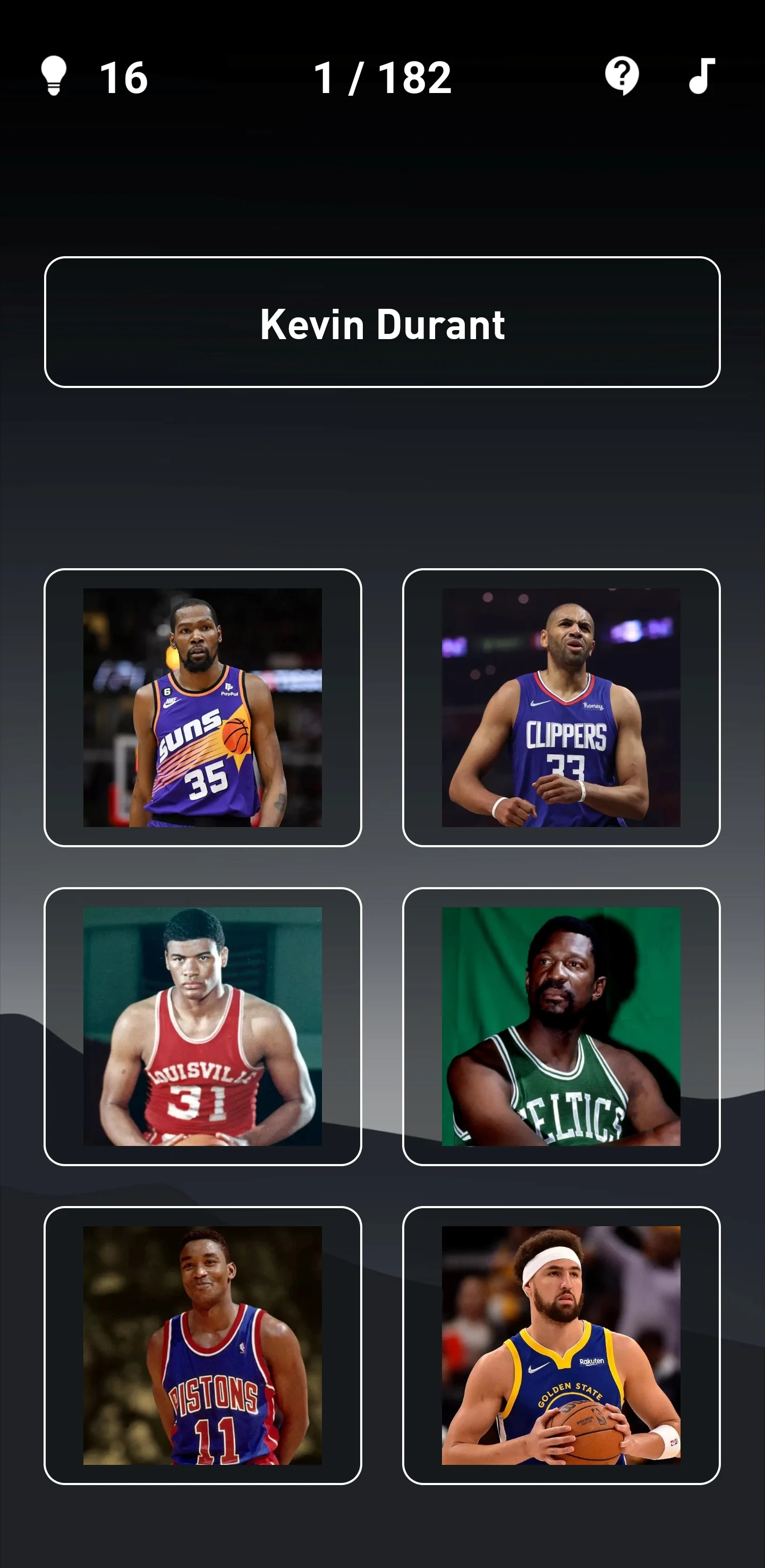 Guess Basketball Player Quiz screenshot