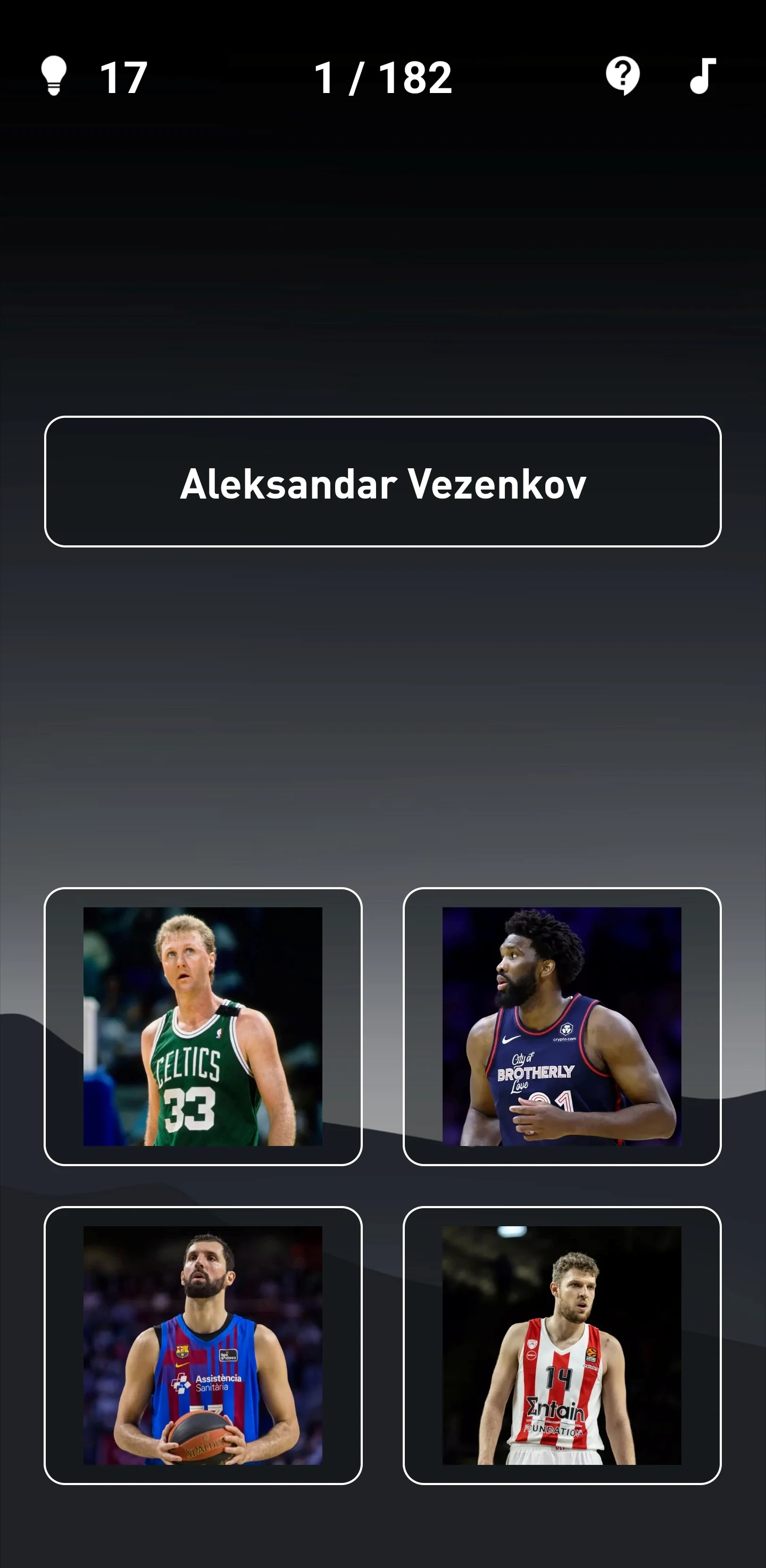 Guess Basketball Player Quiz screenshot